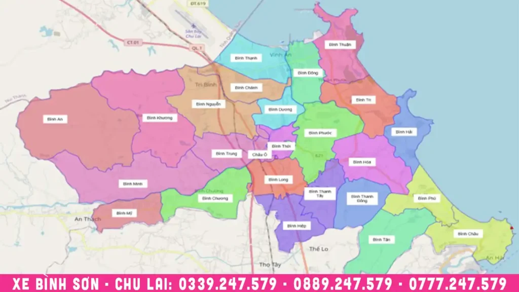 bản đồ hành chính huyện bình sơn quảng ngãi