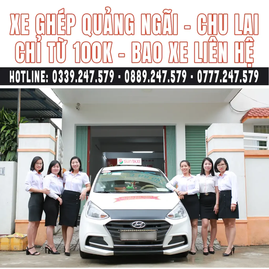 xe chu lai đi quảng ngãi giá rẻ khởi hành hàng ngày