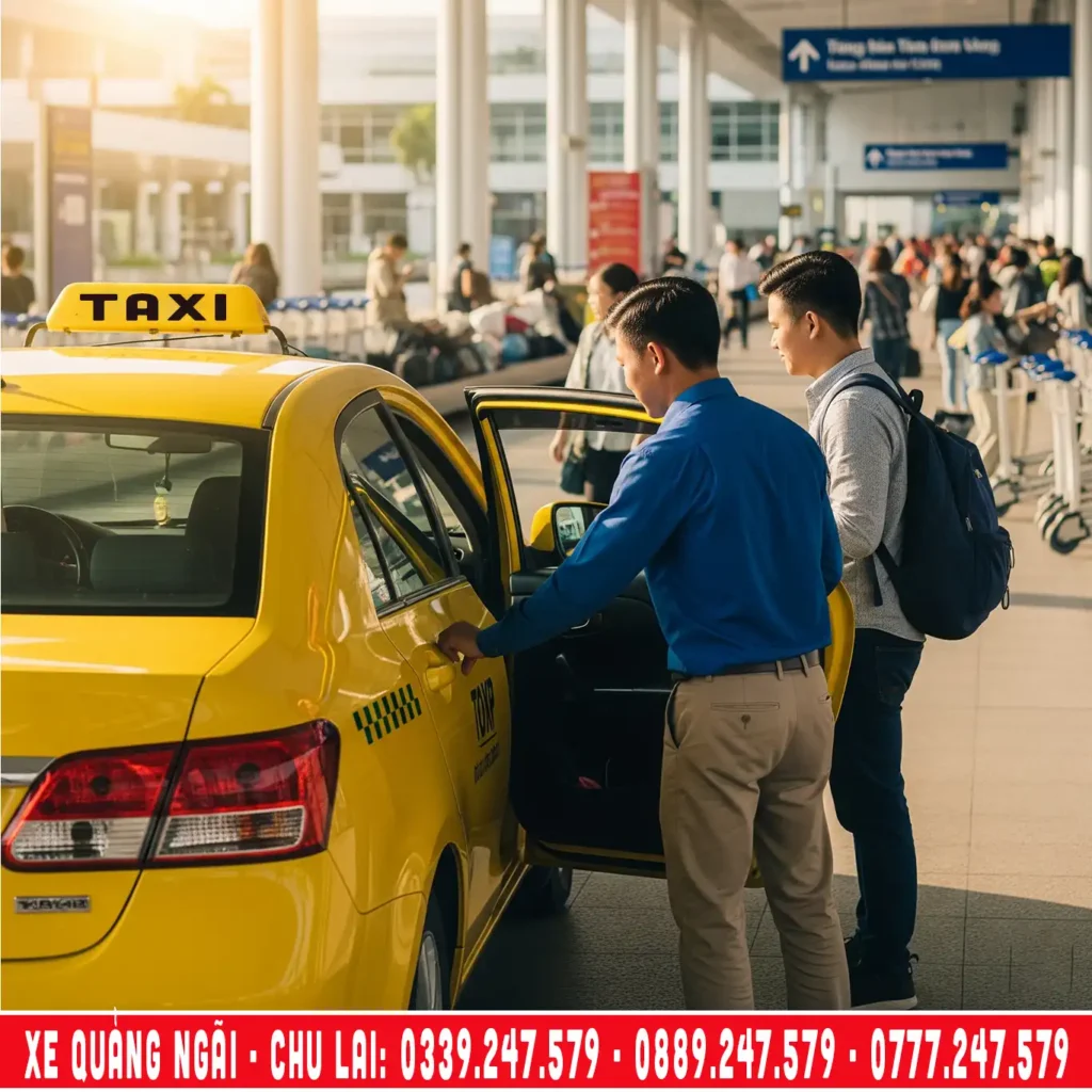 xe đưa đón sân bay chu lai về quảng ngãi