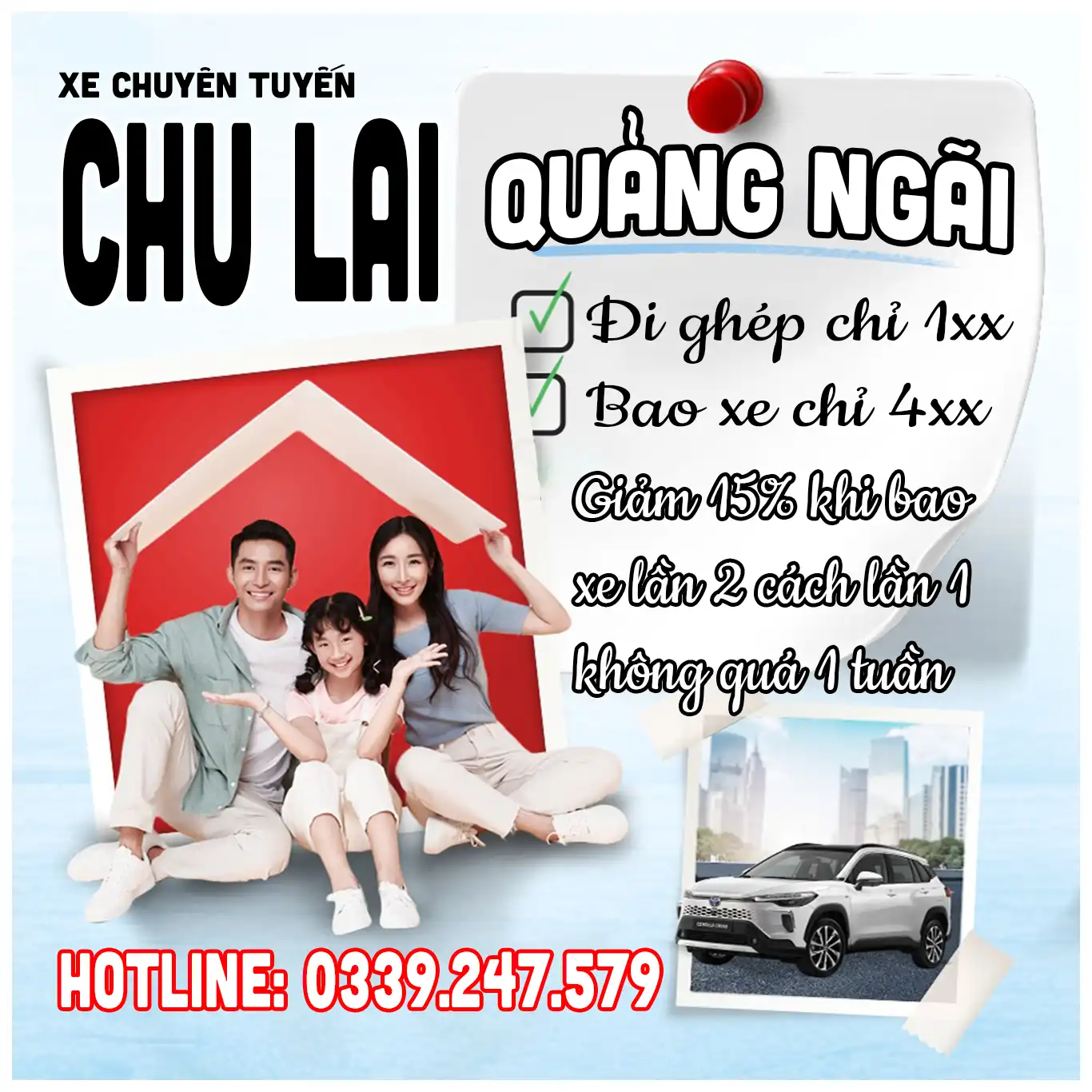 Xe ghép Chu Lai Quảng Ngãi – đưa đón tận nơi không lo về giá