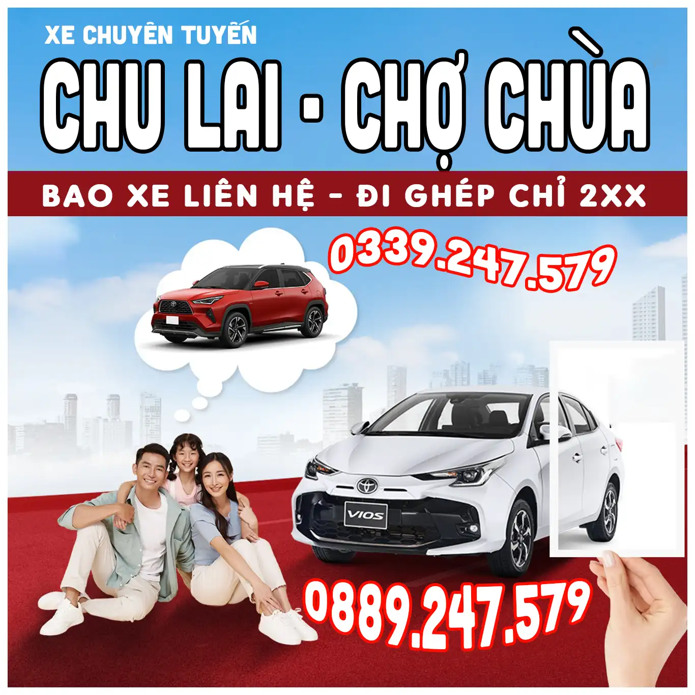 Xe Ghép Chợ Chùa đi Chu Lai đưa đón tận nơi chỉ từ 200k