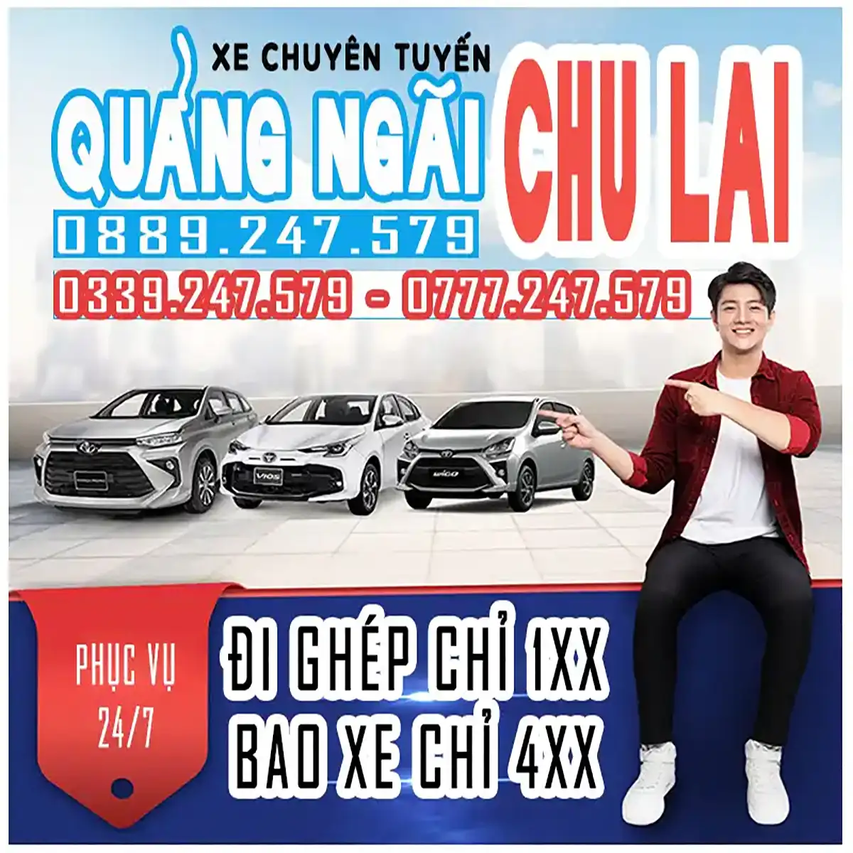 Xe Ghép Quảng Ngãi đi Chu Lai chỉ từ 100k