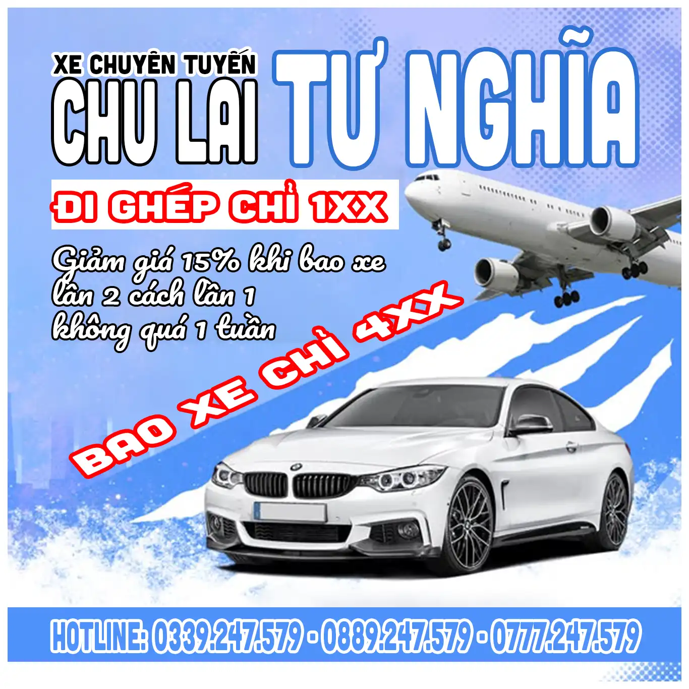 Xe Ghép Tư Nghĩa Đi Chu Lai bao xe chỉ từ hơn 4 xị