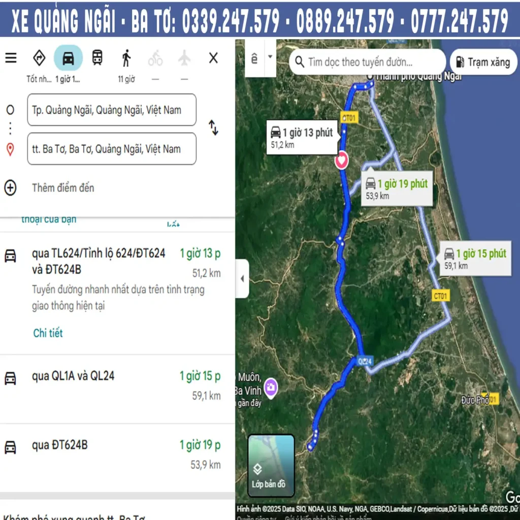 quang-duong-tu-ba-to-di-quang-ngai quảng đường xe ba tơ đi quảng ngãi hay chạy trên tuyến