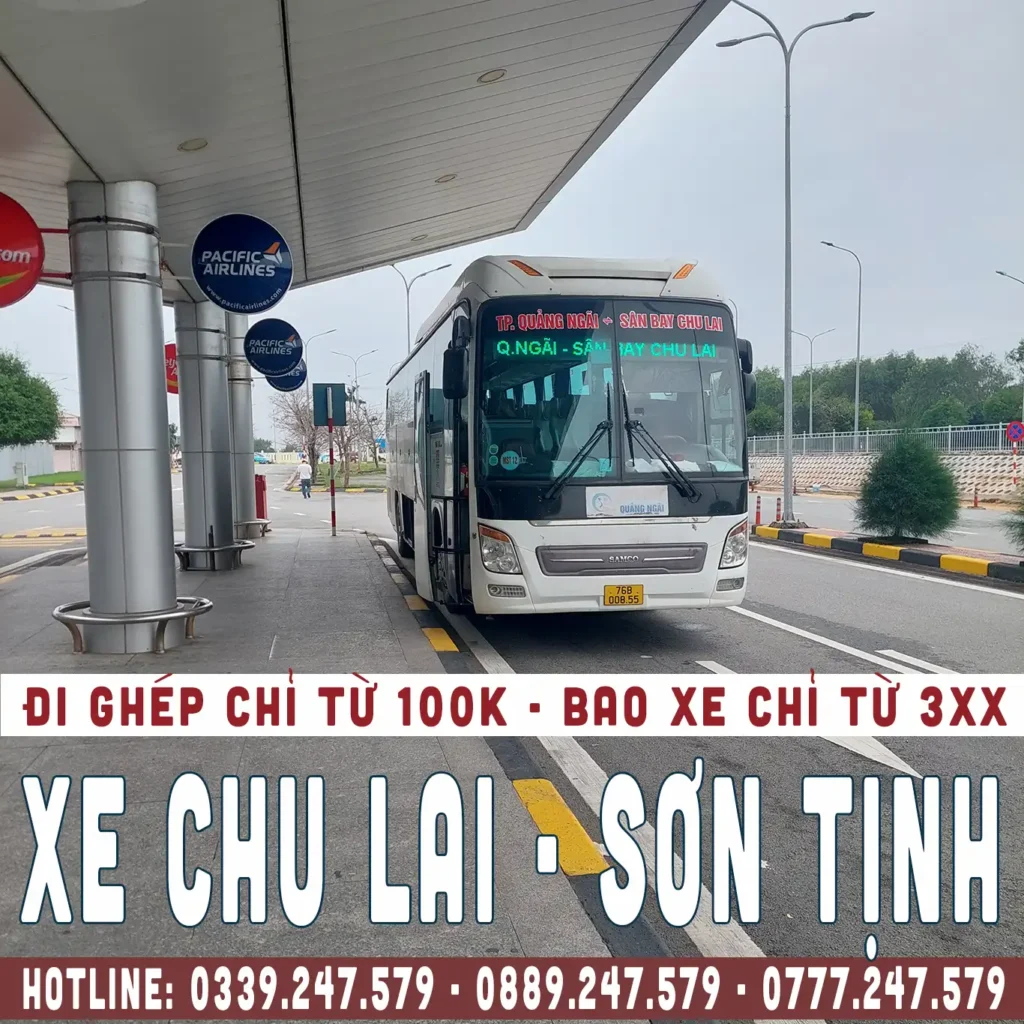 xe buýt chu lai đi sơn tịnh quảng ngãi chỉ với 60k