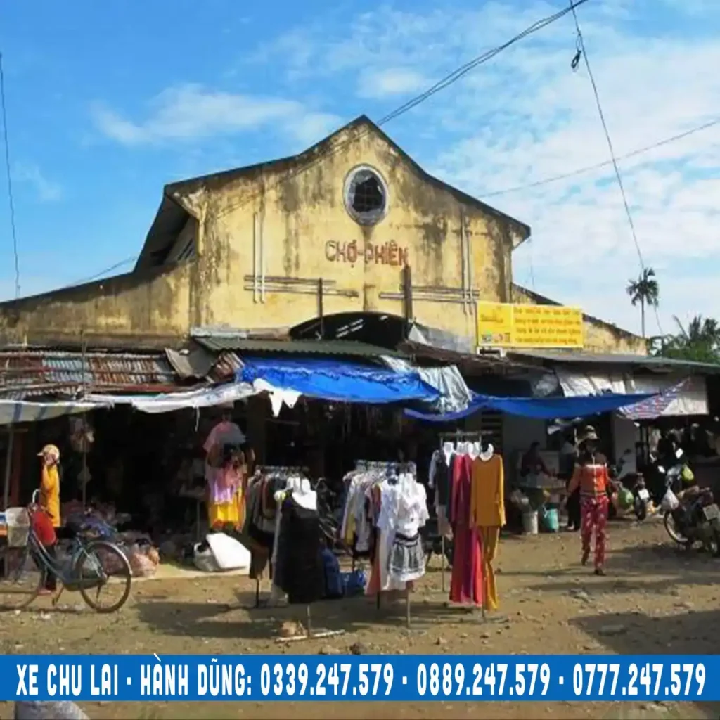 xe chu lai đi chợ phiên hành dũng nghĩa hành