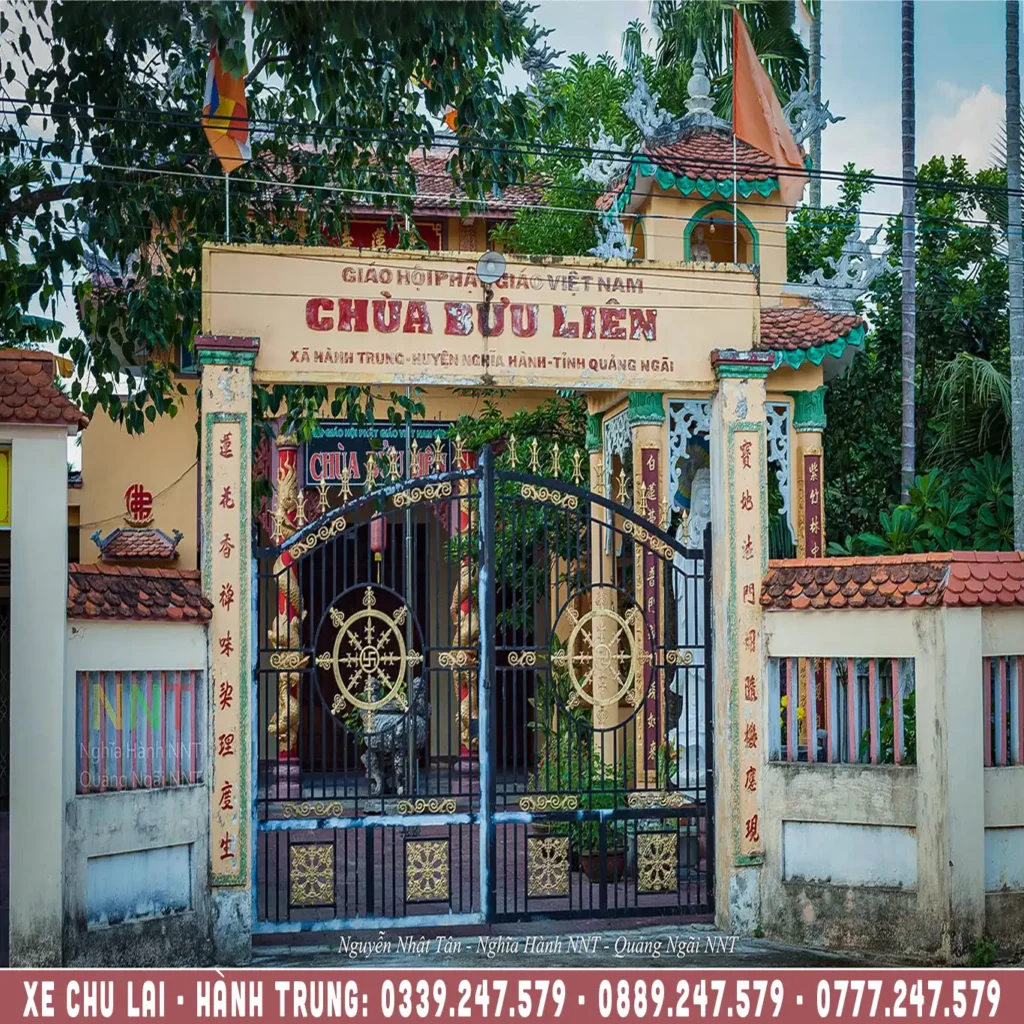 chùa bửu liên hành trung nghĩa hành, xe ghép chu lai hành trung