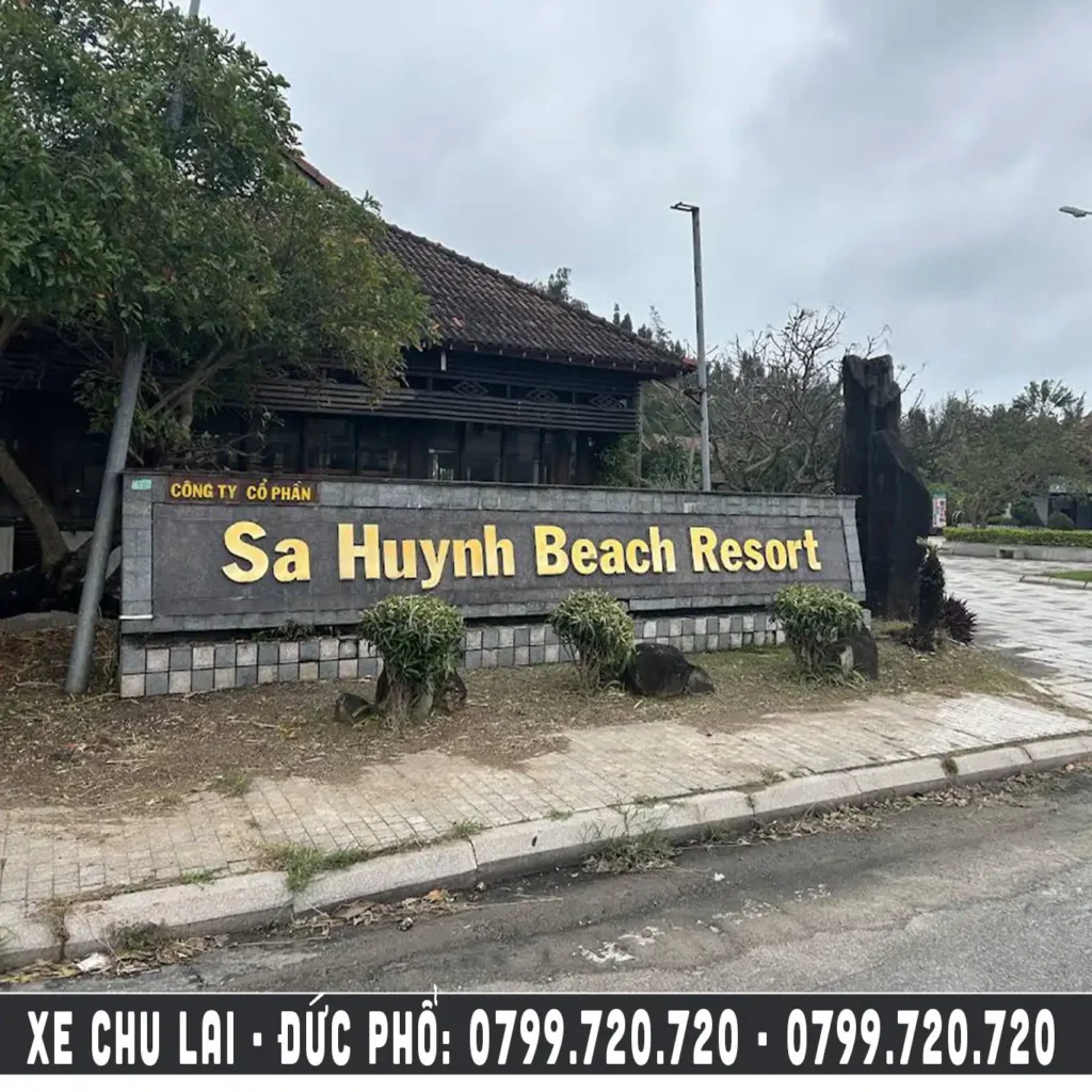 xe chu lai đức phổ, Resort huỳnh đức phổ quảng ngãi