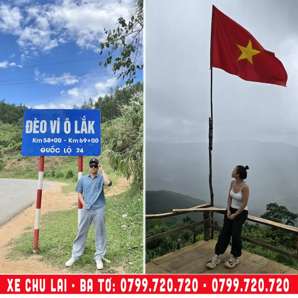 đặt xe chu lai quảng ngãi đi đèo violet ba tơ quảng ngãi săn mây