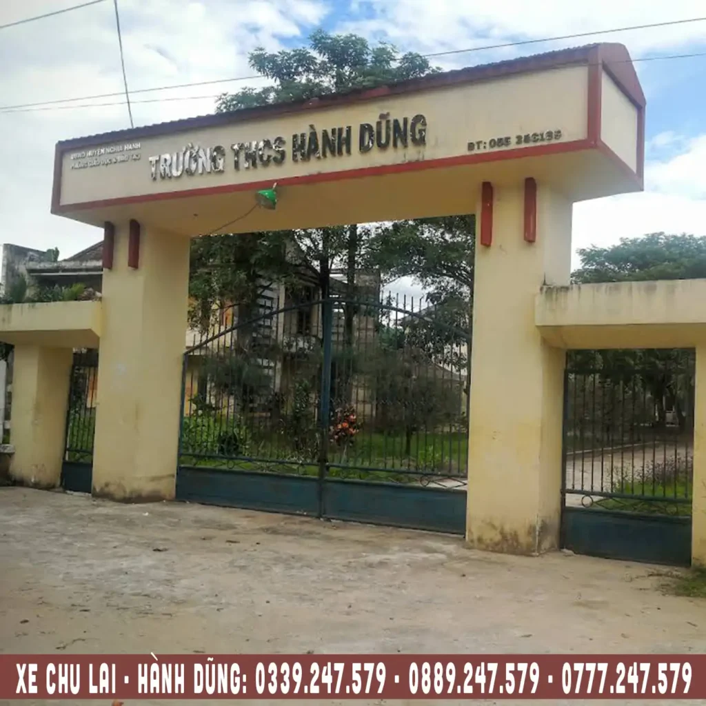 xe chu lai đi nghĩa hành, trường thcs hành dũng nghĩa hành