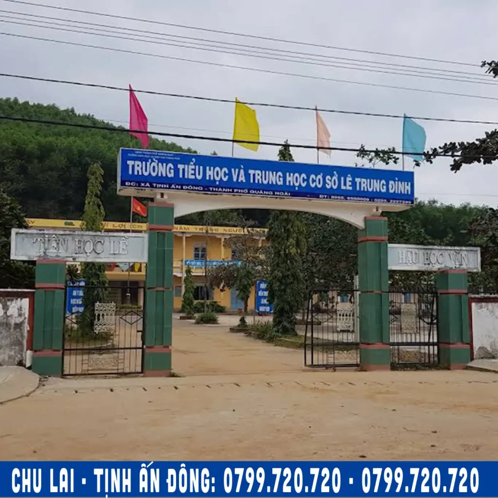 trường tiểu học và trung học cơ sở lê trung đình tịnh ấn đông đi chu lai