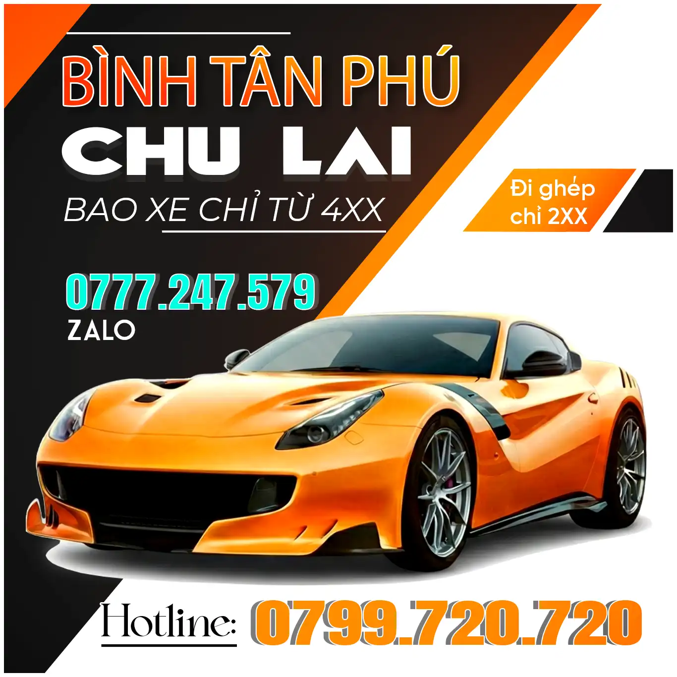 Xe Chu Lai đi Bình Tân Phú chỉ từ 2xx