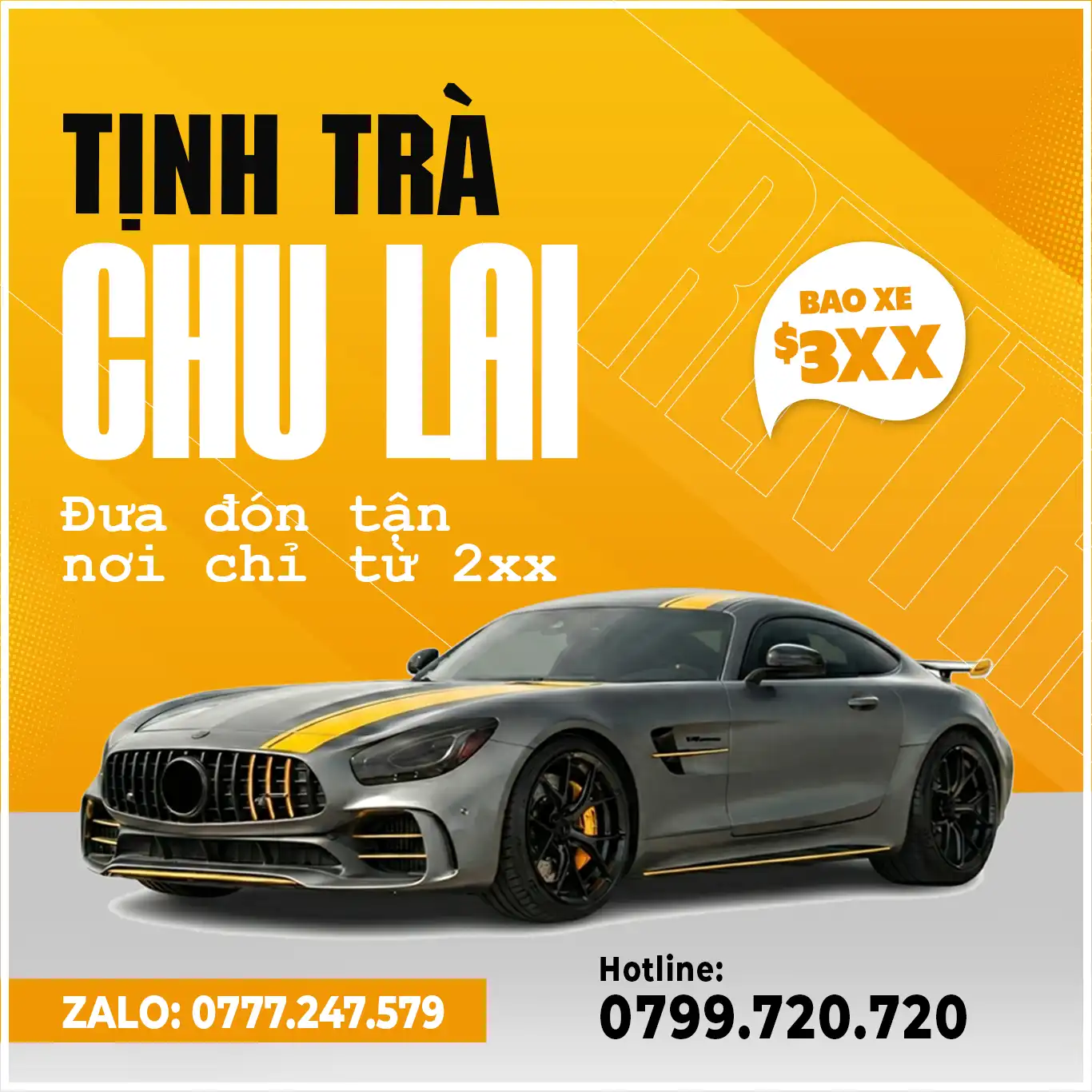 Xe Chu Lai đi Tịnh Trà trả tận nhà chỉ 2xx