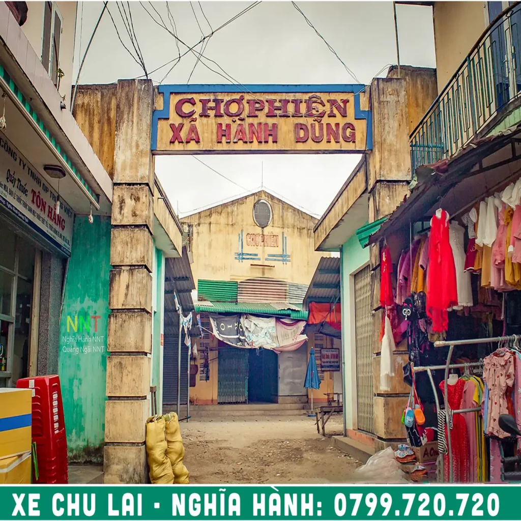 chợ phiên hành dũng đi chu lai