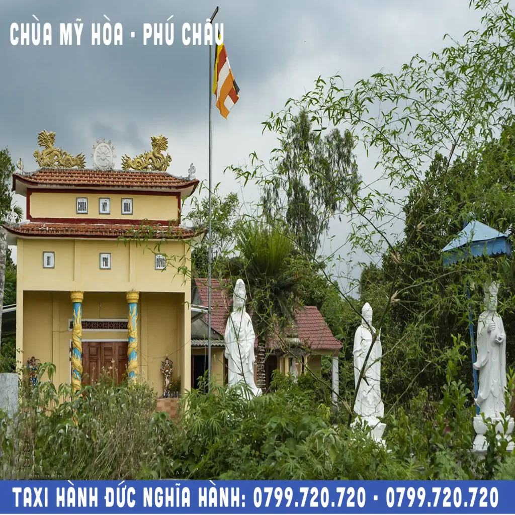 chùa mỹ hòa phú châu hành đức nghĩa hành đi sân bay chu lai 