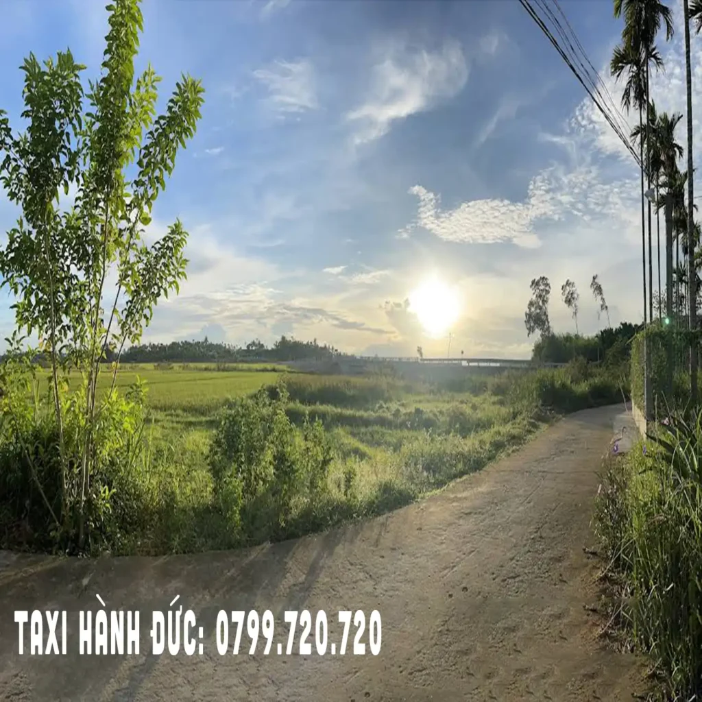 taxi hành đức nghĩa hành, cảnh làng quê ở hành đức