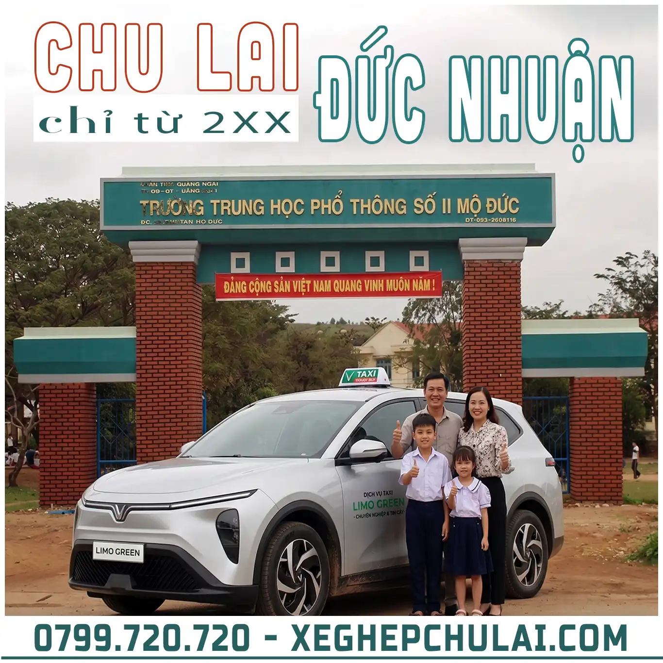 Đặt Xe Đức Nhuận đi Chu Lai trọn gói qua số 0799.720.720