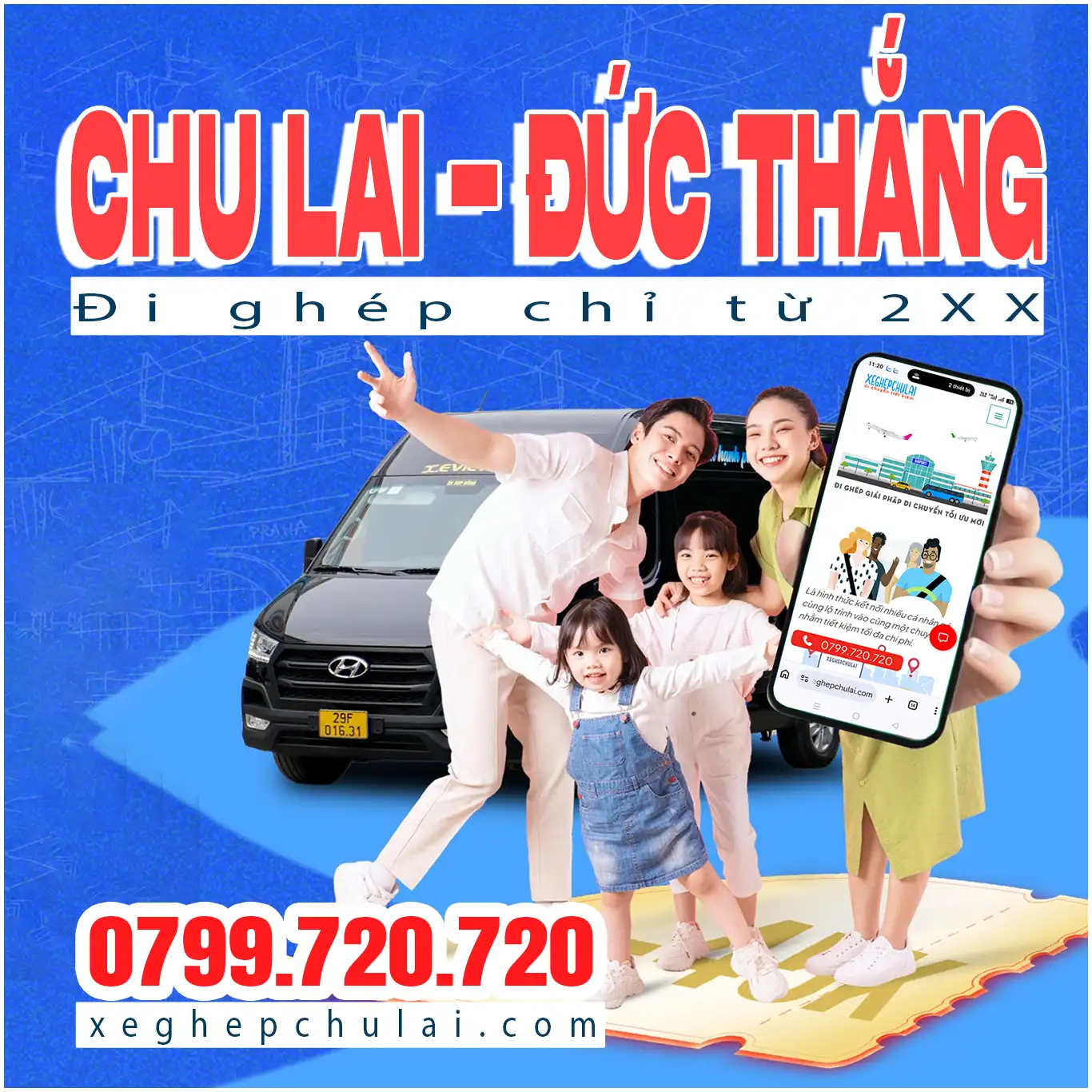 Xe Chu Lai đi Đức Thắng Mộ Đức
