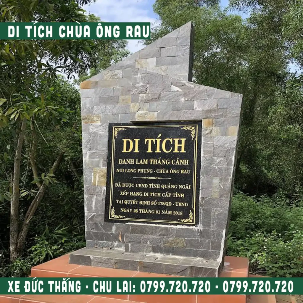 Đặt xe ghép Chu Lai đi di tích Chùa Ông Rau Đức Thắng