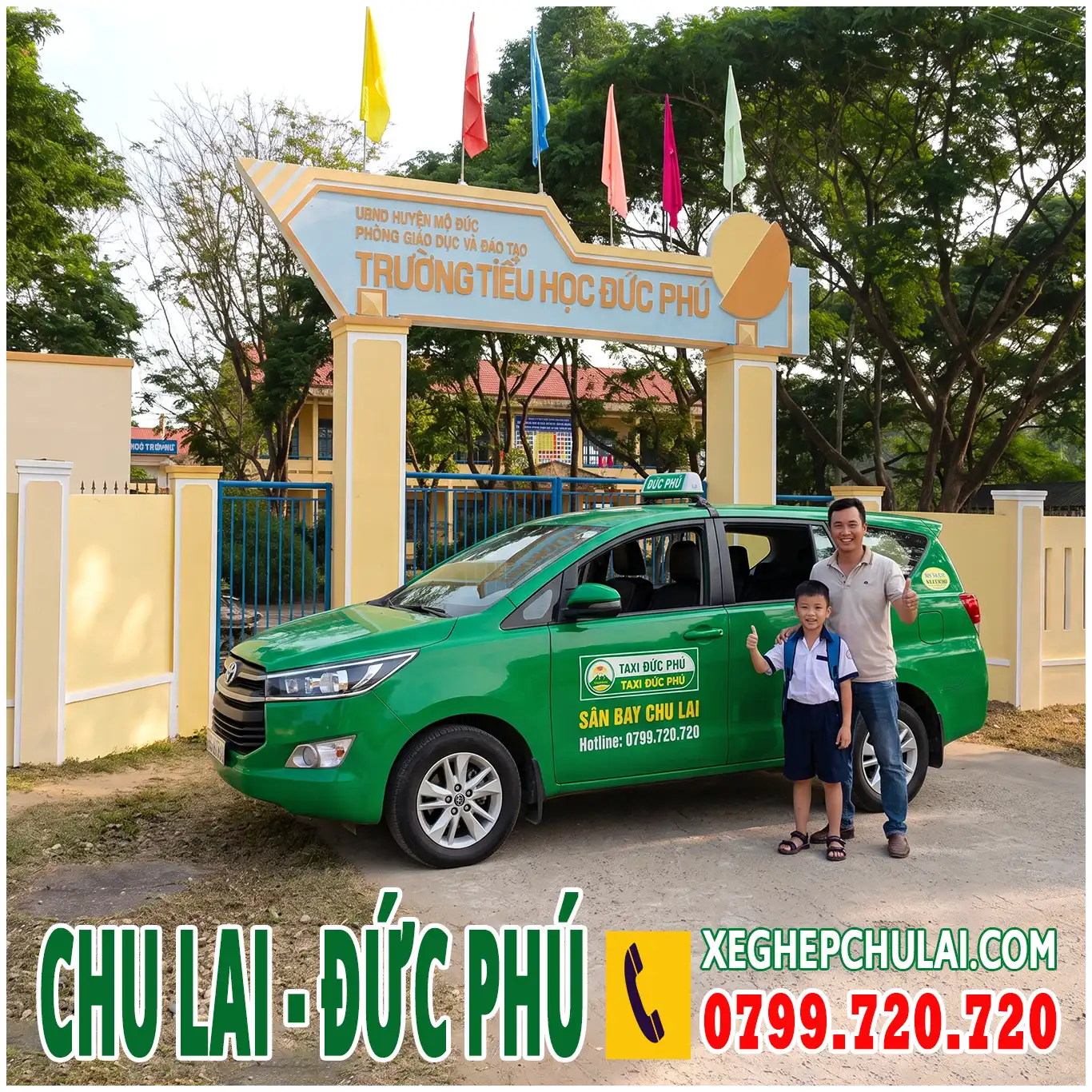 Xe Chu Lai đi Đức Phú về tận nhà chỉ 250k với xe ghép Chu Lai