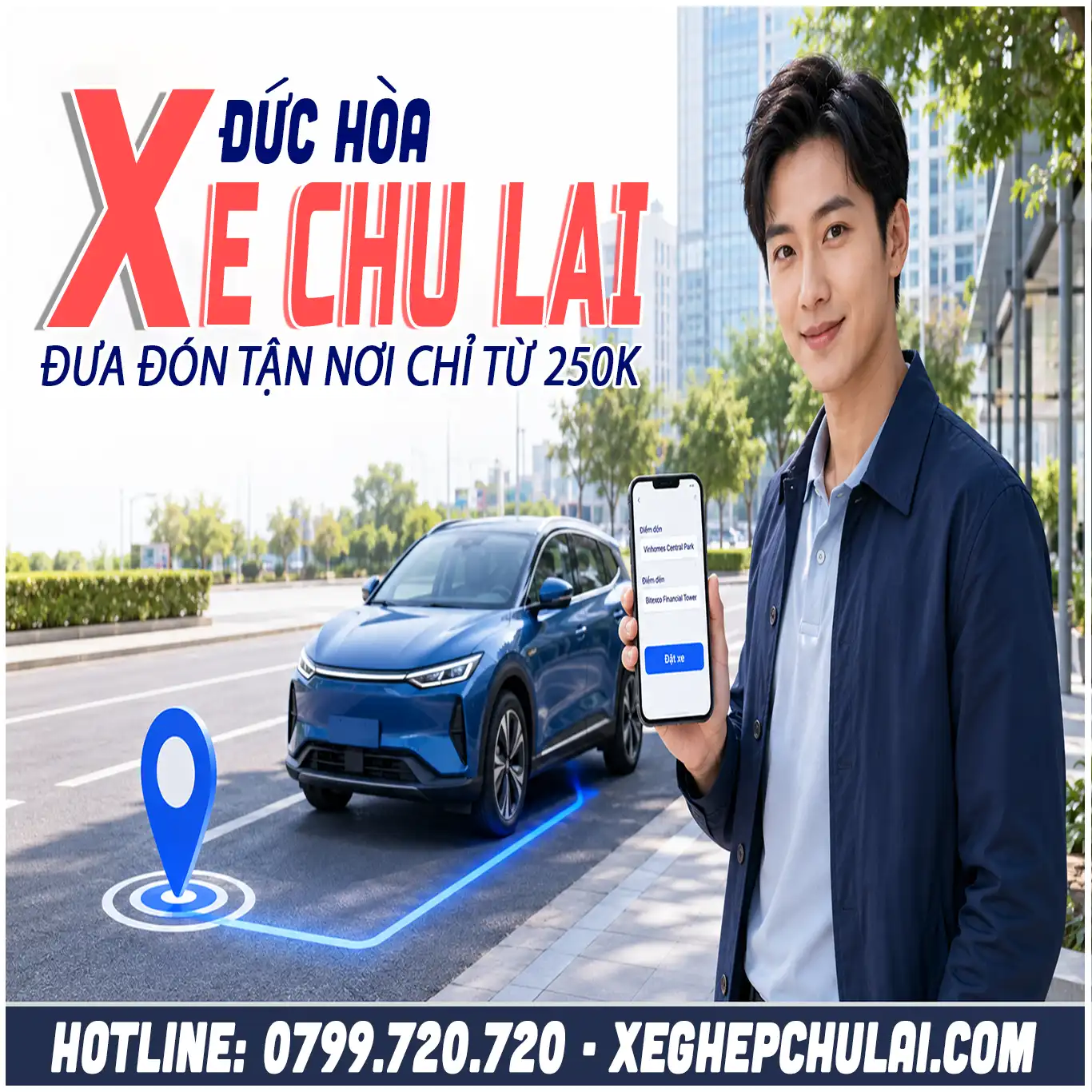 Xe Chu Lai đi Đức Hòa đưa về tận nhà chỉ từ 2xx