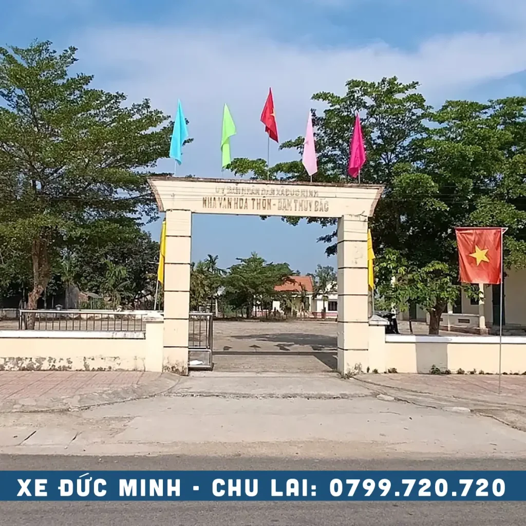 xe chu lai đi nhà văn hóa thôn đạm thủy bắc đức minh