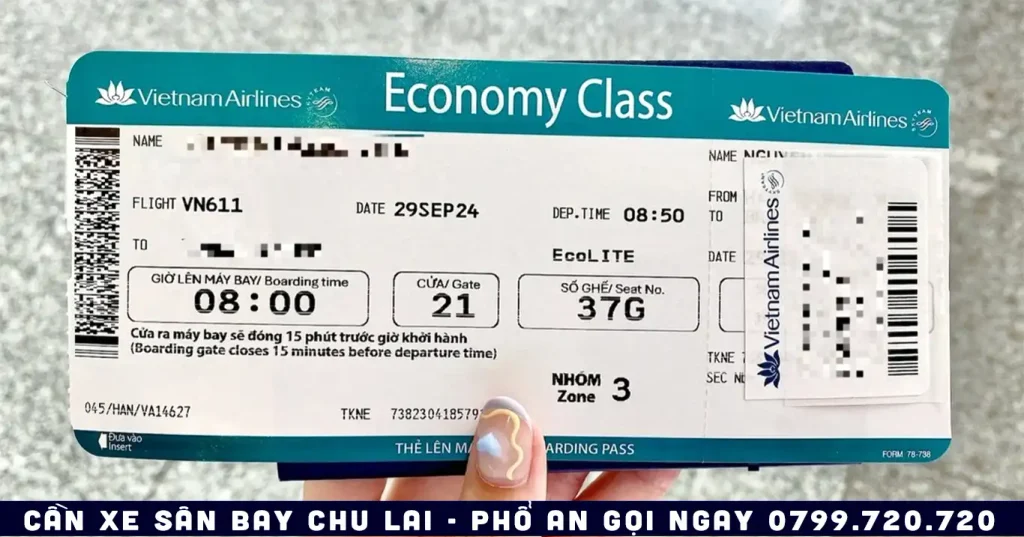 vé máy bay thành phố Hồ Chí Minh đi sân bay Chu Lai